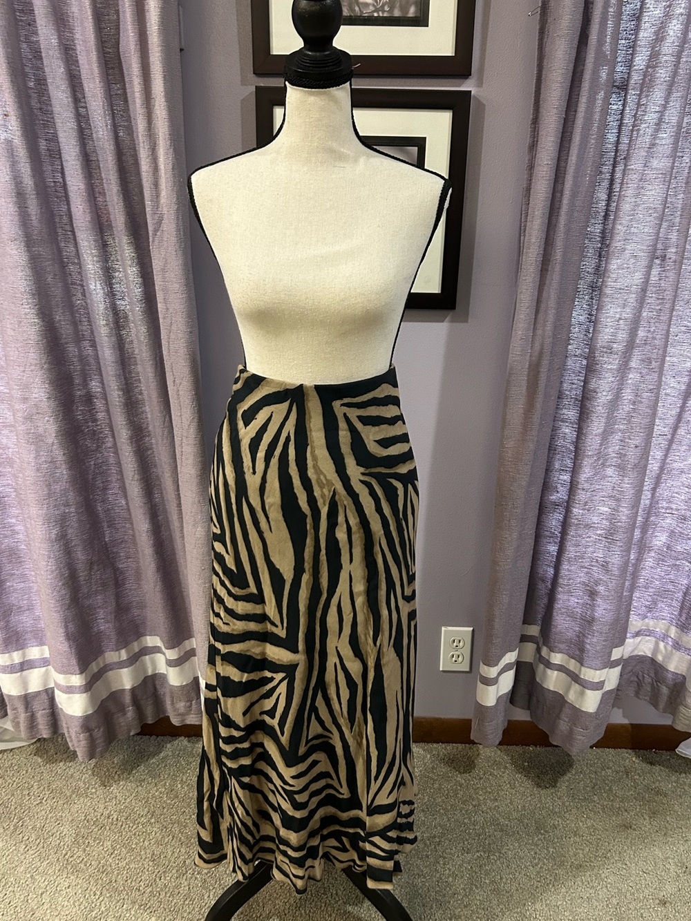 Fifteen-Twenty Zebra Maxi Skirt
